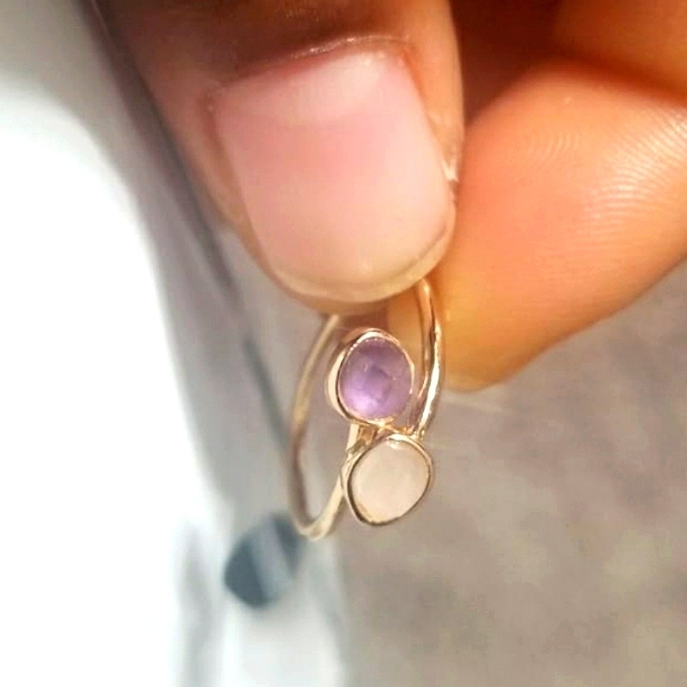 Amethyst Stone Crystal RING.🌴 - Picture 2 of 8